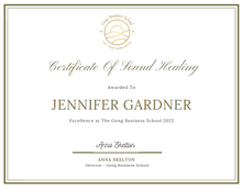 Jennifer Gardner Sound Healer The Gong Business School